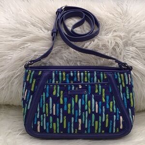 Vera Bradley Blue/Green Print Crossbody Bag